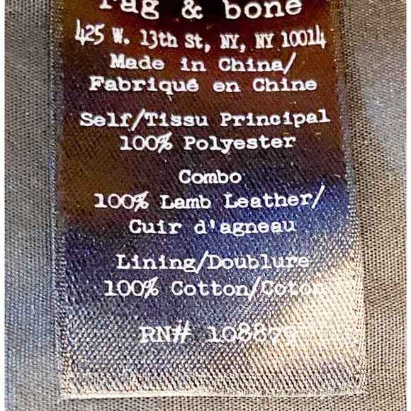 NWT Rag & Bone Black Genuine Leather Top Pleated Skirt Strap Mini 'Paige' Dress - Picture 9 of 10